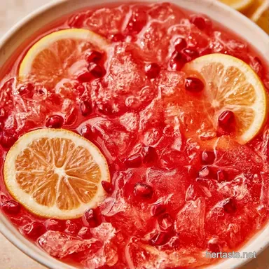Pomegranate Lemonade for 4 Servings Recipe Card