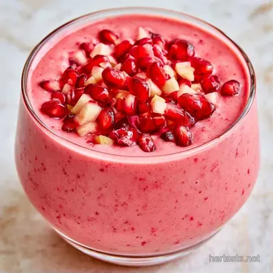 Pomegranate Orange Smoothie in 5 Minutes Recipe Card