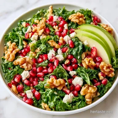Pomegranate Walnut Salad in 20 Minutes Recipe Card