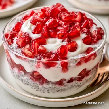 Pomegranate Yogurt Parfait Meal Prep Recipe Card