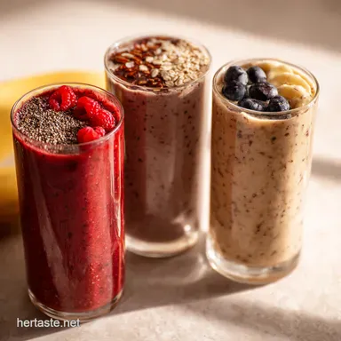 3 Easy Nutritious Smoothie Ideas to Power Up Your Day! Recipe Card