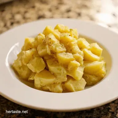 Proper British Potato Salad Fit for a King or Queen Recipe Card