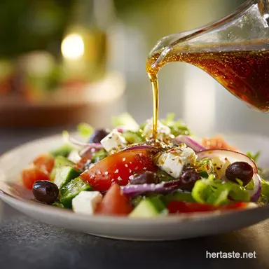 Greek Salad Dressing The 5Minute Authentic Greek Vinaigrette Recipe Recipe Card