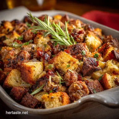 Sausage Stuffing Recipe: The Proper Pub-Style, Crispy-Edged Essential Recipe Card