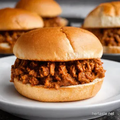 Proper Pulled Pork Sloppy Joes: Best Homemade Sloppy Joe Recipe! Recipe Card