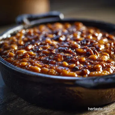 Homemade Baked Beans Ultimate Sticky SlowCooked Recipe From Scratch Recipe Card