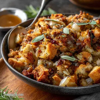 Thanksgiving Side Dishes: Proper Sourdough Dressing with Apple Sage