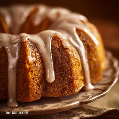 Pumpkin Pound Cake with Buttermilk Glaze Moist Spice Bundt Cake Recipe Card