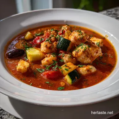 Fish Stew: Quick Zesty Mediterranean Recipe in 30 Minutes Recipe Card