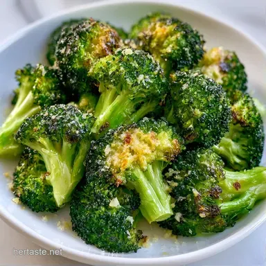 Quick Air Fryer Roasted Broccoli in 15 Min Recipe Card