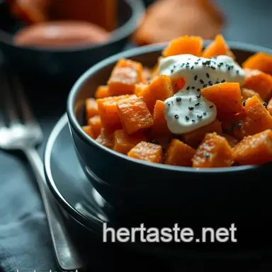 Quick and Easy Microwave Oven Sweet Potatoes: The Ultimate Comfort Bowl presentation