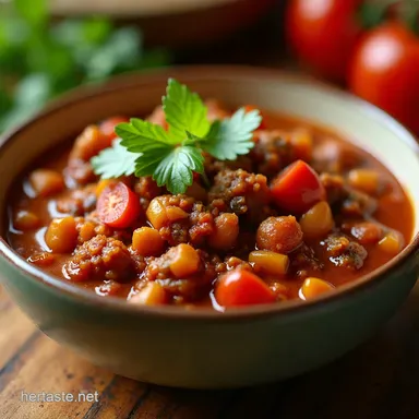 Mouthwatering Vegetarian Chili Recipe Easy Veggie Chili Recipe Card