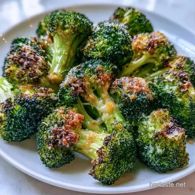 Quick Roasted Frozen Broccoli in 25 Min Recipe Card