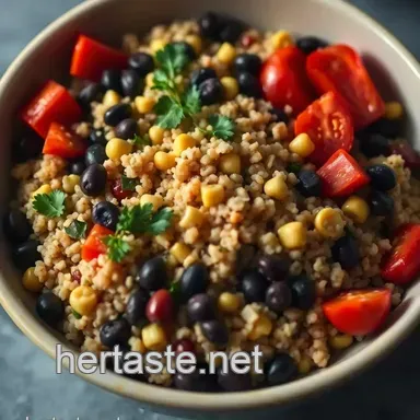Quinoa and Black Bean Power Bowl presentation