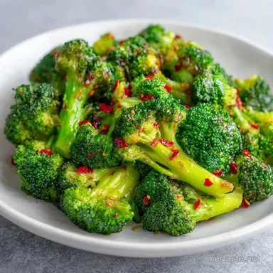 Red Pepper Broccoli in 25 Minutes Recipe Card