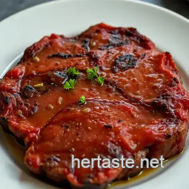 Reverse-Seared Ribeye: Oven to Pan Perfection presentation