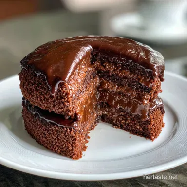 Chocolate Ganache Cake: Rich Velvety Recipe for Decadence Recipe Card