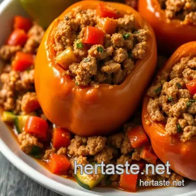 Easy & Juicy Stuffed Bell Peppers Without Rice: My Family’s Go-To Recipe Recipe Card