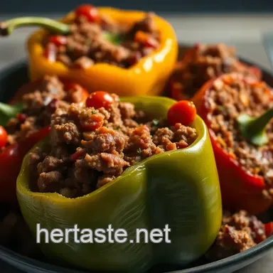 Easy & Juicy Stuffed Bell Peppers Without Rice: My Family&rsquo;s Go-To Recipe