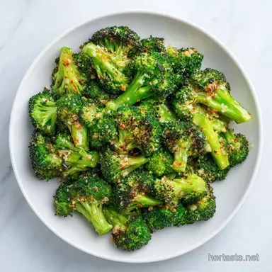 Roasted Broccoli at 425 in 25 Minutes Recipe Card
