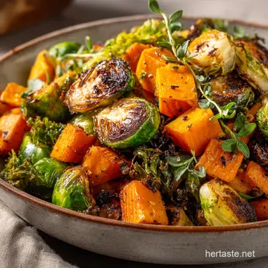 Fall Salad Recipes: Roasted Butternut & Brussels Sprouts