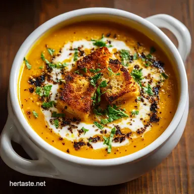 Roasted Butternut Squash Soup in 55 Minutes Recipe Card