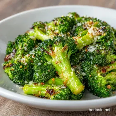 Roasted Garlic Broccoli Side for 4 Recipe Card