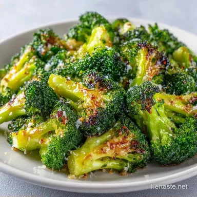 Roasted Garlic Broccoli Side for 4