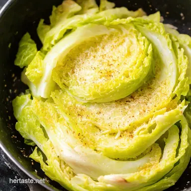 Roasted Garlic Parmesan Cabbage A Seriously Addictive Side Recipe Card