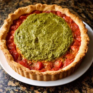 Roasted Tomato Pie with Pesto My Summer Showstopper Recipe Card