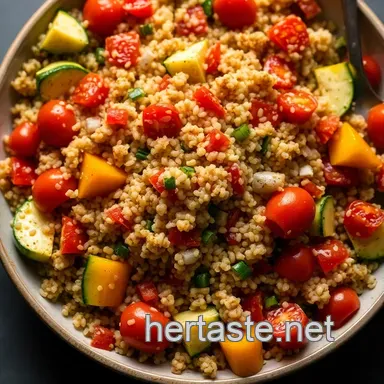 How to Delight Your Taste Buds with Roasted Vegetable Quinoa Salad Recipe Card