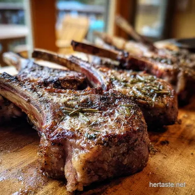 The Best OvenBaked Lamb Chops My Juicy Rosemary Garlic Method Recipe Card