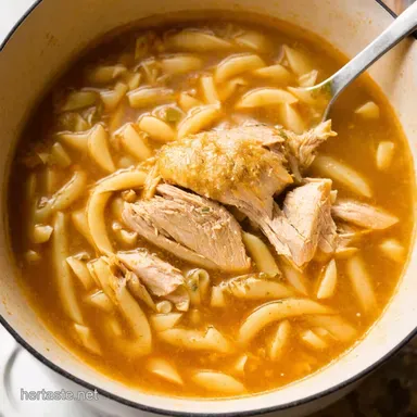 Rotisserie Chicken Noodle Soup Easiest Comfort Food EVER Recipe Card