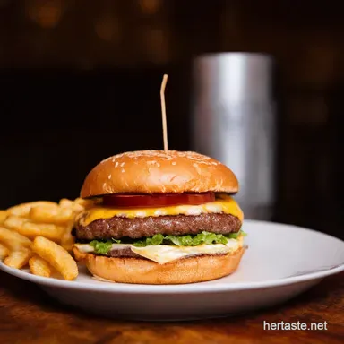 Route 66 Food My Classic DriveIn Cheeseburger Recipe Recipe Card