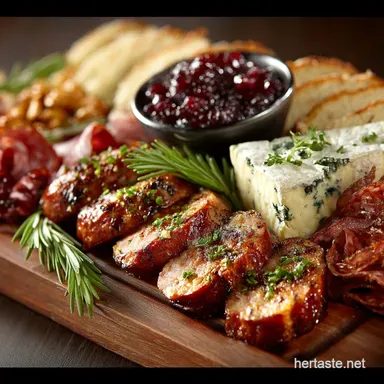 Sausage Head Charcuterie Board The Ghoulish Grazing Platter Recipe Card