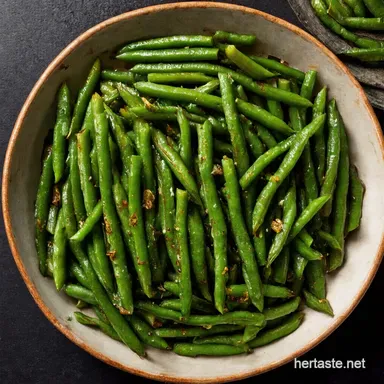 Saut&eacute;ed Green Beans FrenchFried Crunch My Secret Twist