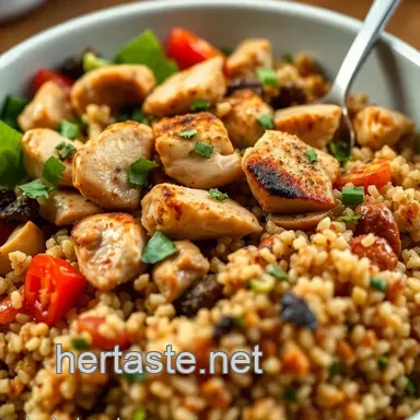 Savory Chicken Quinoa Bowls presentation