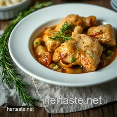 My Family's Favorite Braised Chicken Thigh Recipes: Savory Herb Delight Recipe Card