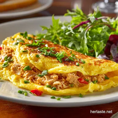 Tuna Omelette Breakfast: High-Protein Low Carb Fuel Recipe Card