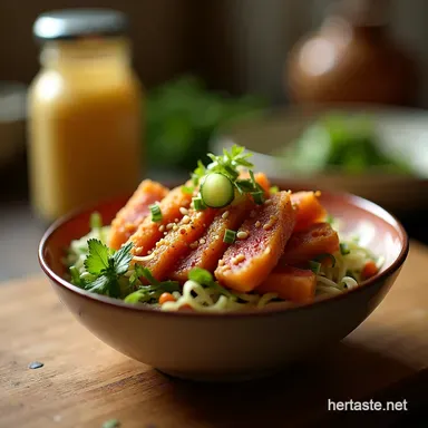 FlashFried Sesame Tuna Rice Bowl Recipe 30 Mins Recipe Card