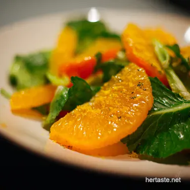 Sicilian Sunshine Orange Salad A Taste of Italy Recipe Card