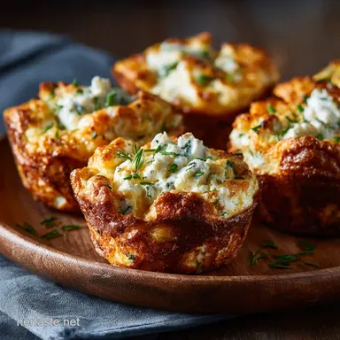 Cottage Cheese Egg Bites: Ultra-Creamy High Protein Meal Prep Recipe Card