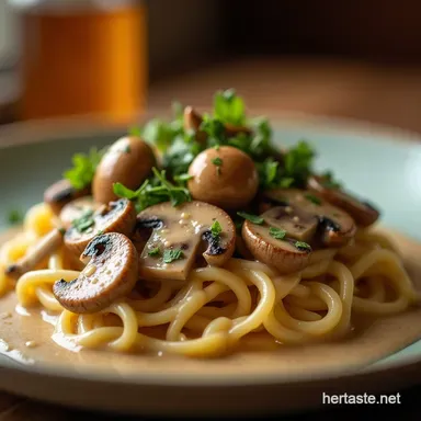 Ultimate Creamy Mushroom Sauce Recipe Ready in 35 Mins Recipe Card