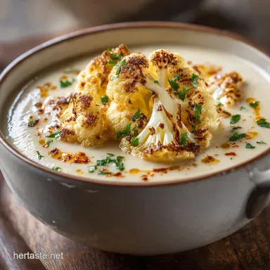 Cauliflower Soup: Silky, Smoked Cheddar Comfort Bowl Recipe Card