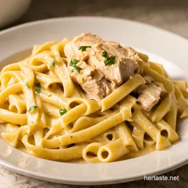 Homemade Chicken Alfredo Silky Dreamy Easy Recipe Card