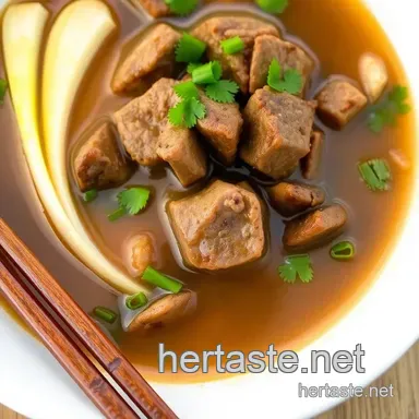How to Make Simmered Beef Broth: Aromatic Bun Bo Hue at Home Recipe Card