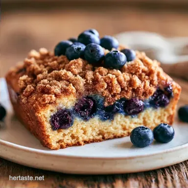 Simple Blueberry Coffee Cake for 12