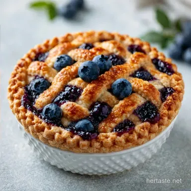 Simple Blueberry Pie Recipe for 10