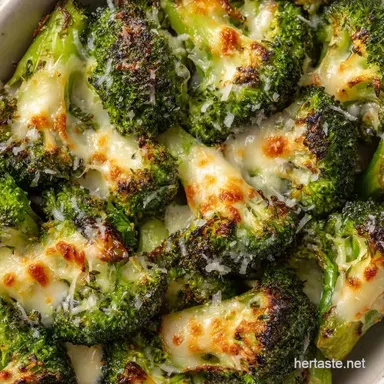 Simple Roasted Broccoli Florets: Crispy Recipe Card