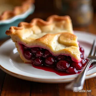 Easy Cherry Pie Recipe Simply Sensational Homemade Recipe Card